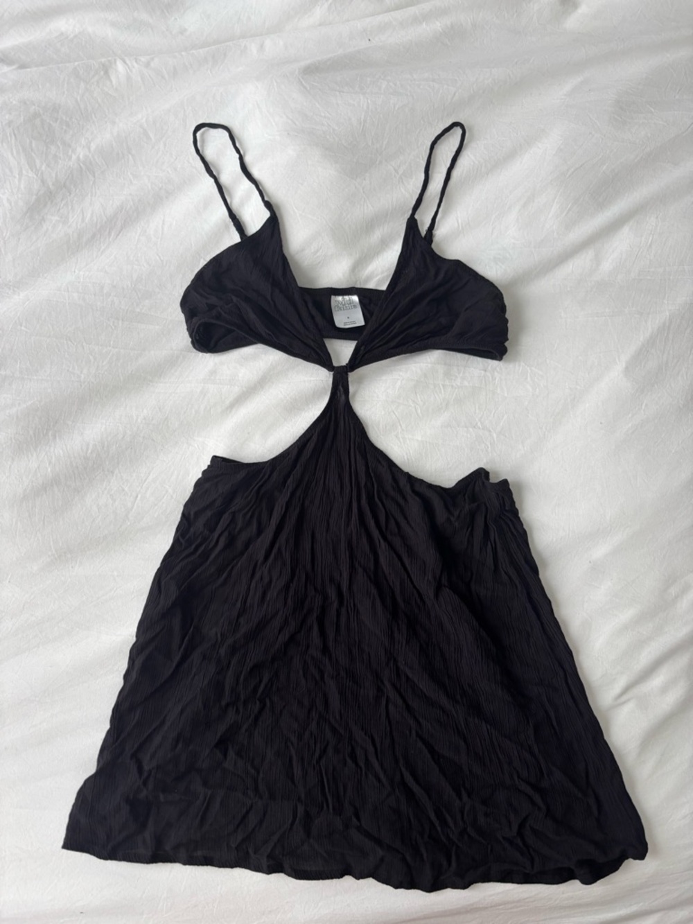 Wild Fable Black Cutout Swim Cover Up Size Small